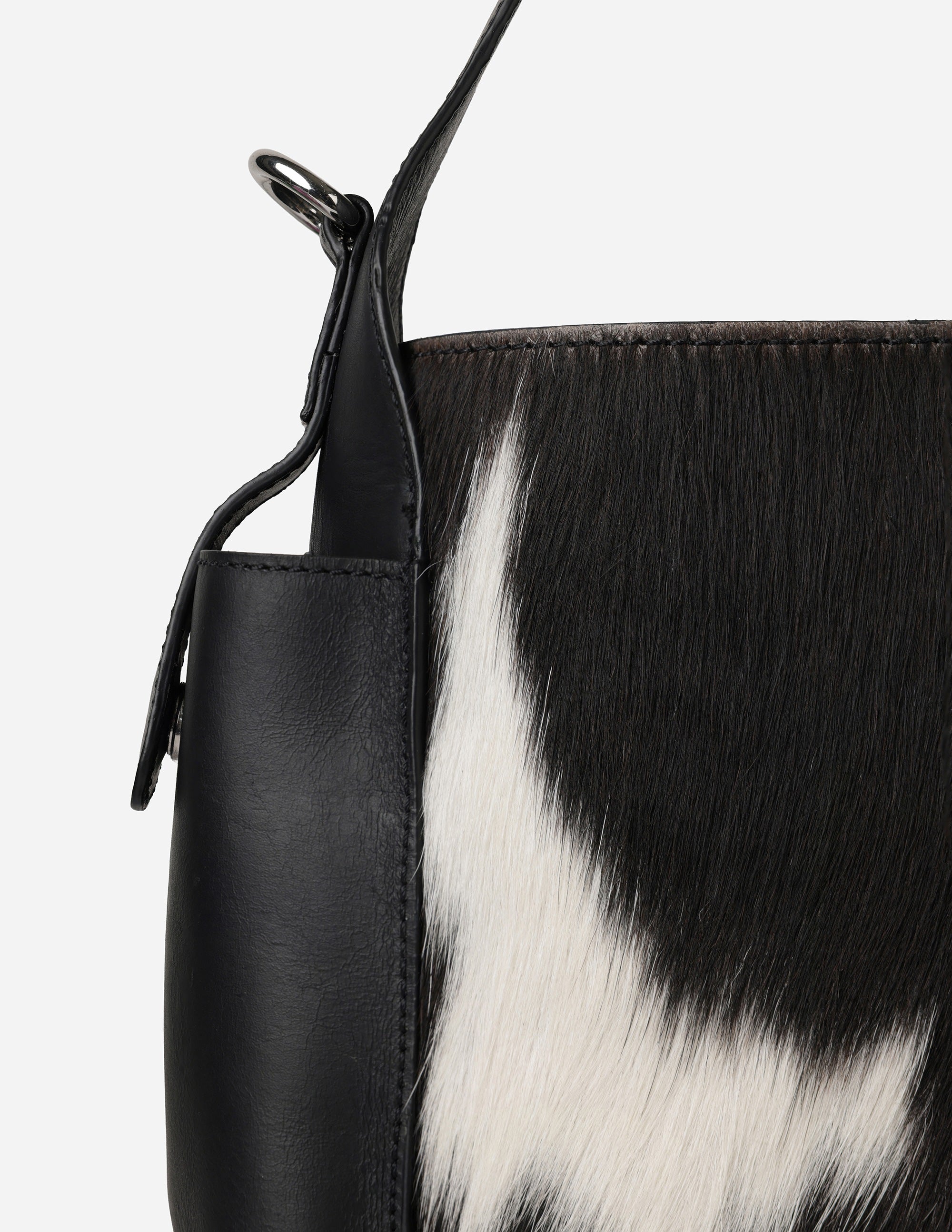 Hyna Nomad Bucket Bag (Natural B&W)