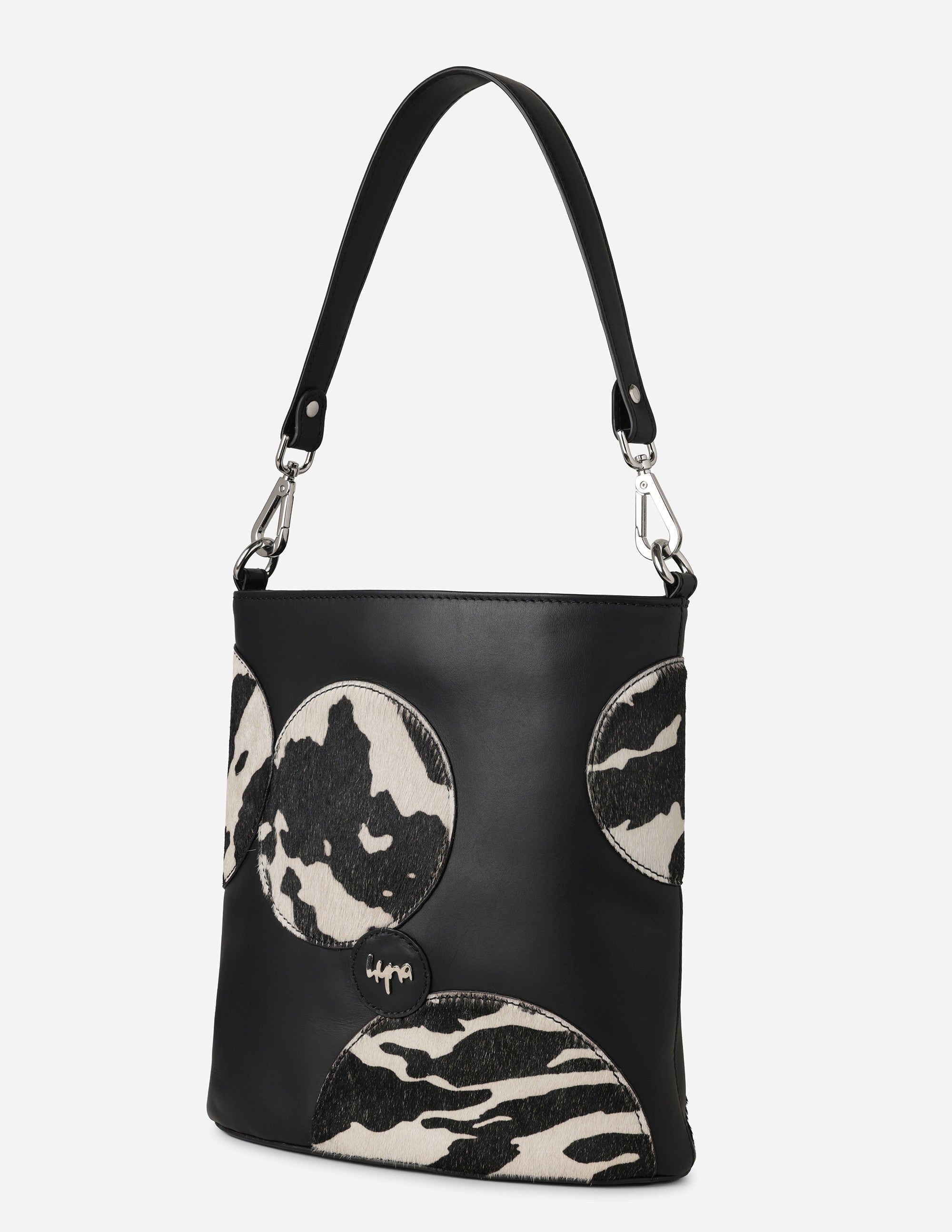Hyna Miro Bucket Bag (B&W)