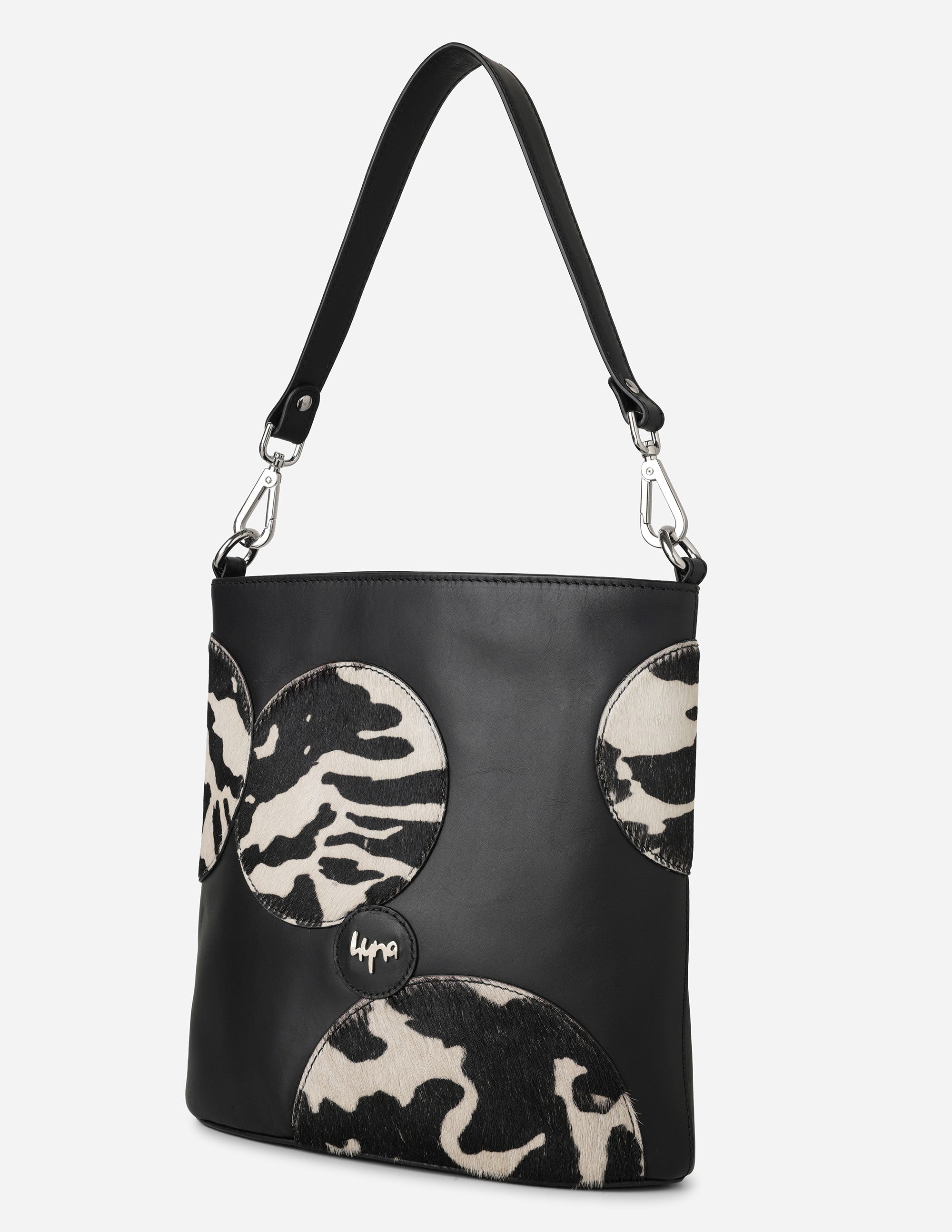 Hyna Miro Bucket Bag (B&W)
