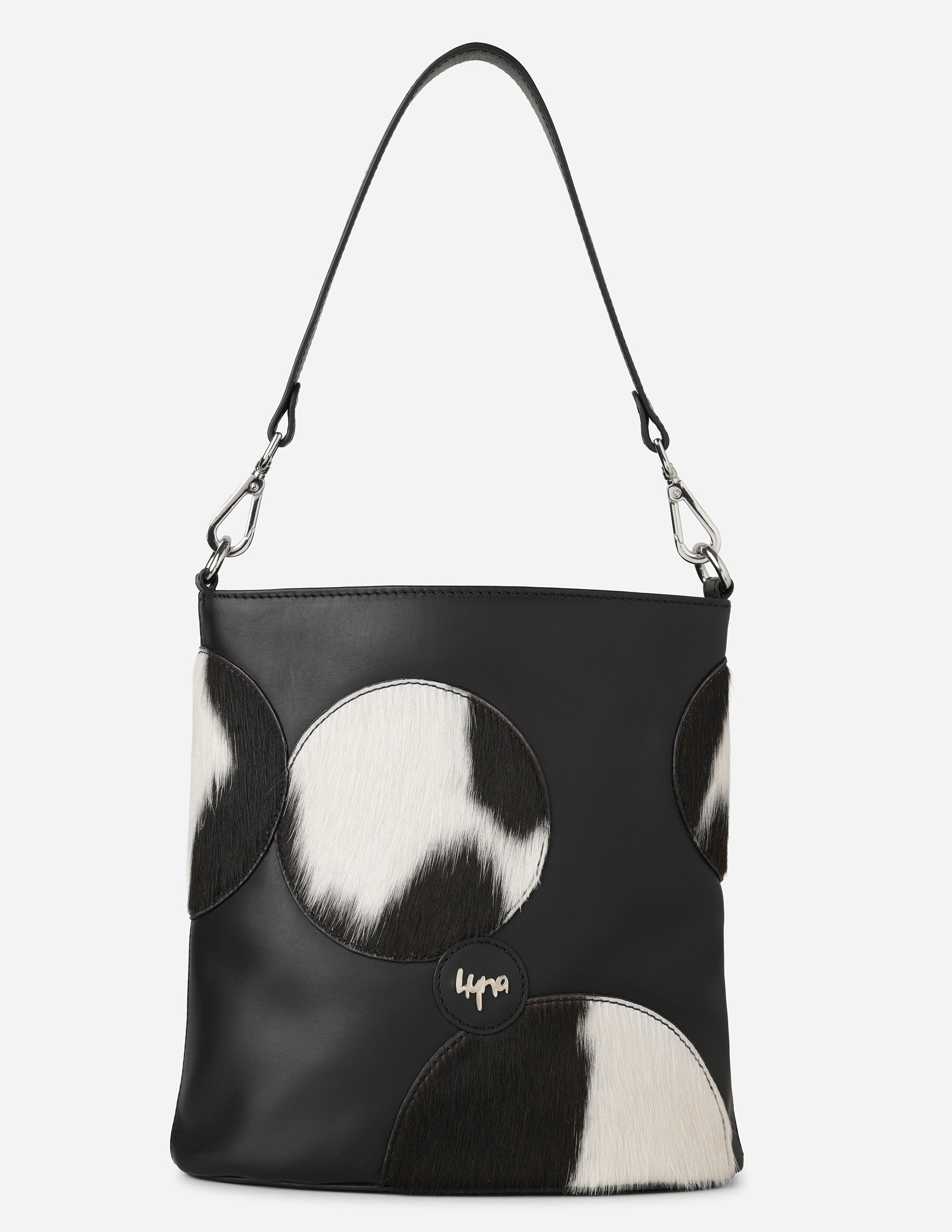 Hyna Miro Bucket Bag (Natural B&W)