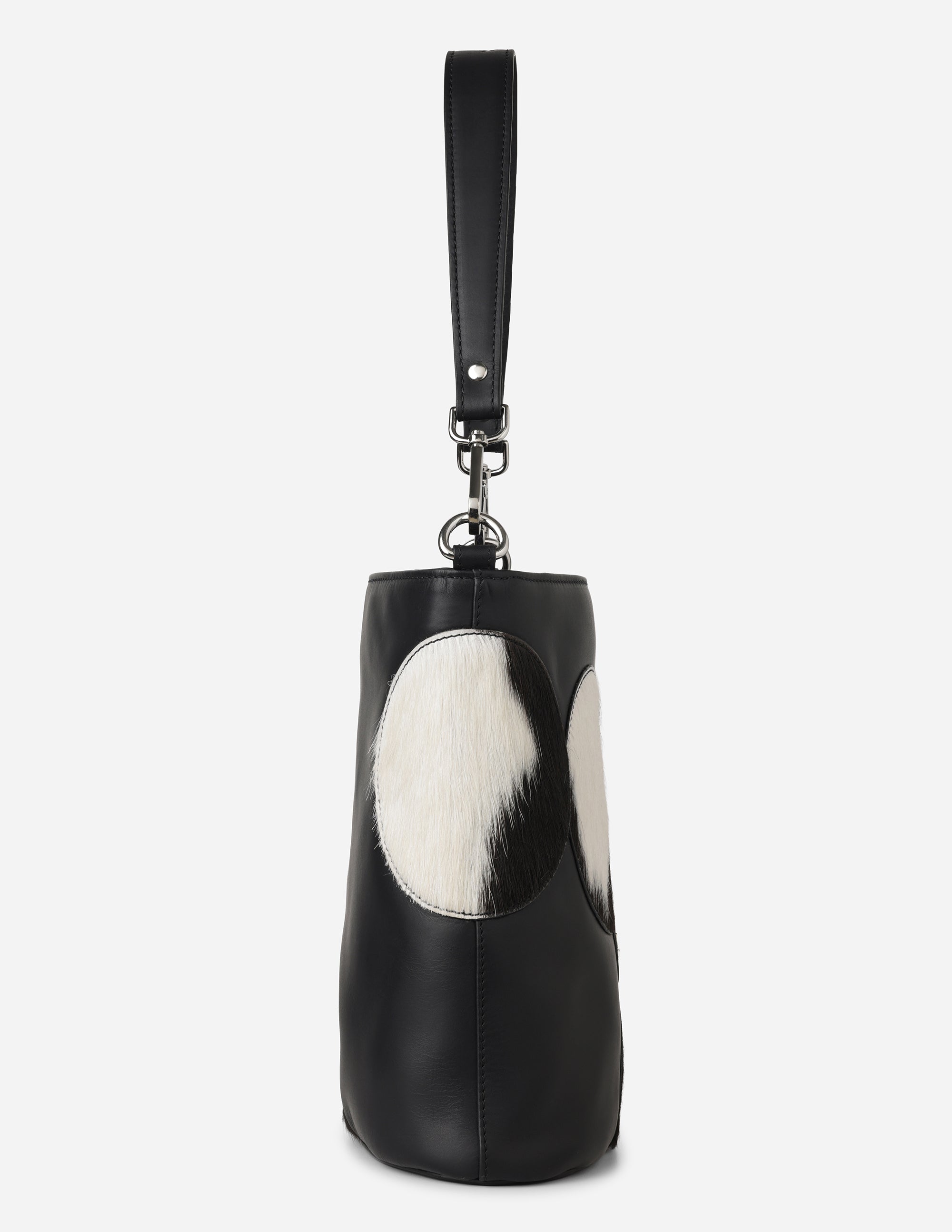 Hyna Miro Bucket Bag (Natural B&W)