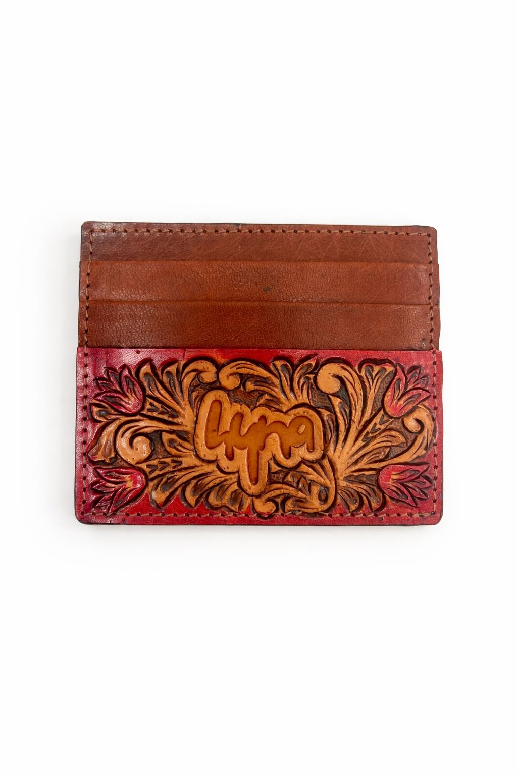 Hyna Crafted Heritage Card Case Mini (Tan)